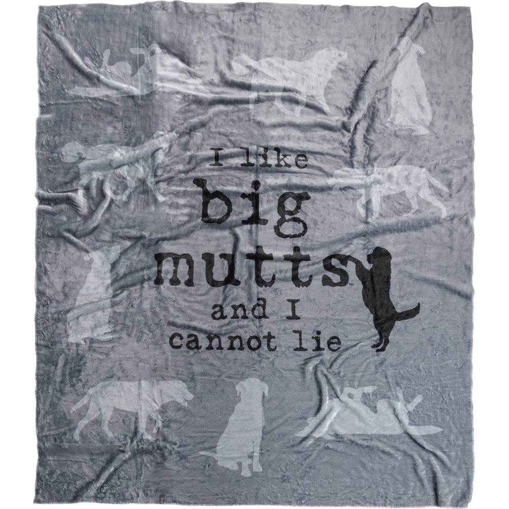 Fuzzy Soft Throw Blanket I Like Big Mutts Dog Pet Puppy Breeder Breed